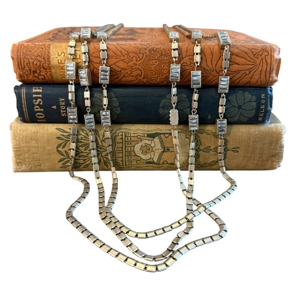 Coldwater Creek Silver and Gold Rectangular Link Necklace - Picture 1 of 6